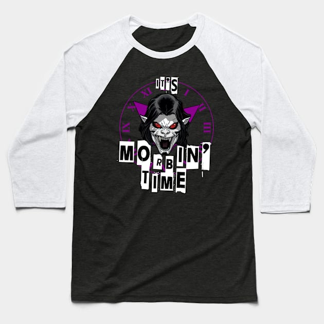 Morbin' Time Baseball T-Shirt by ComicBook Clique